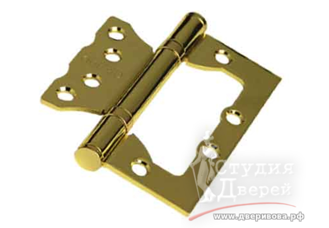 Петля без врезки ARSENAL 100*75*2,5 2BB PB золото